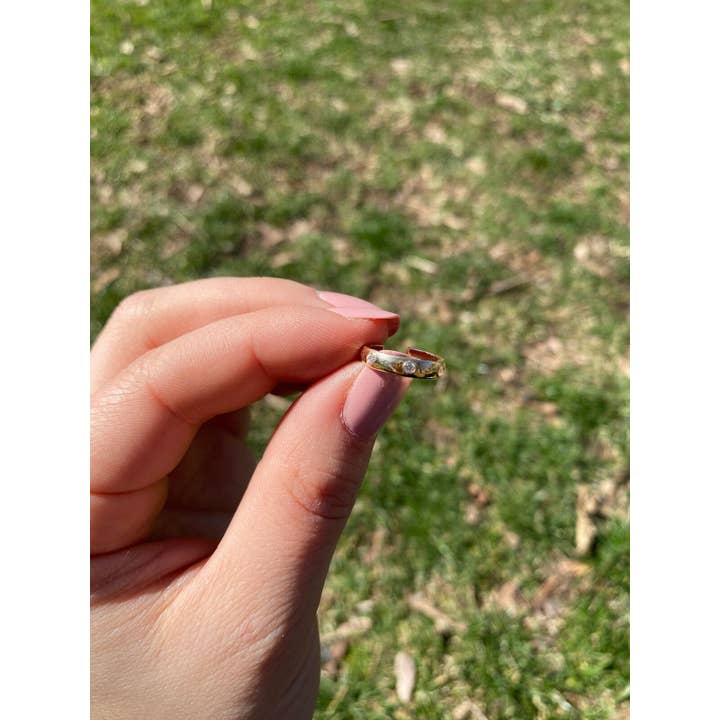 Zahav Jewelry - Wholesale Band/Stacked Ring - 14kt Solid Gold | Gold Toe Ring | Adjustable Toe Ring | Minimalistic jewelry | 1