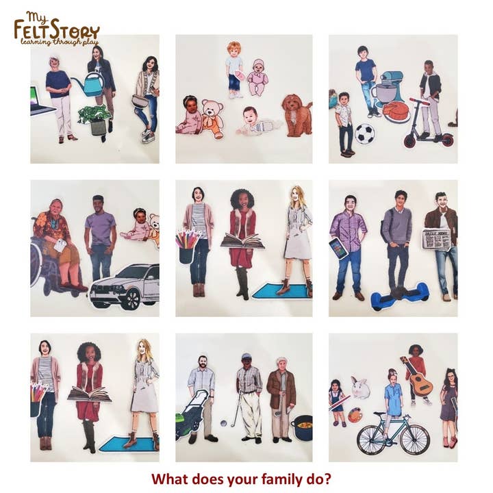 My Felt Story - Wholesale Toy Set - Kids - My Felt Story Multicultural Family Felt Set8
