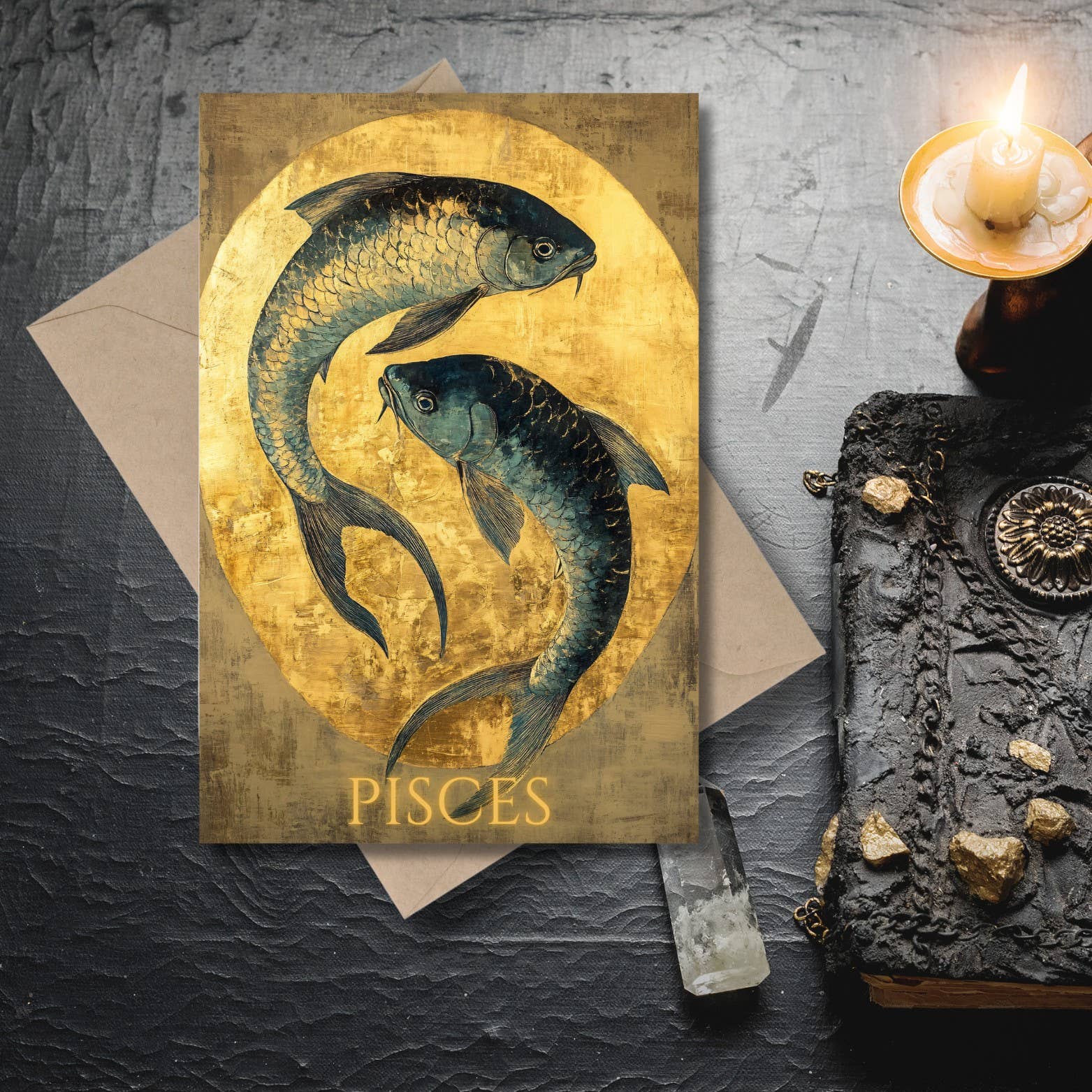 Ye Curiosity Shoppe - Wholesale Everyday Greeting Card - Gilded Zodiac Greeting Cards1