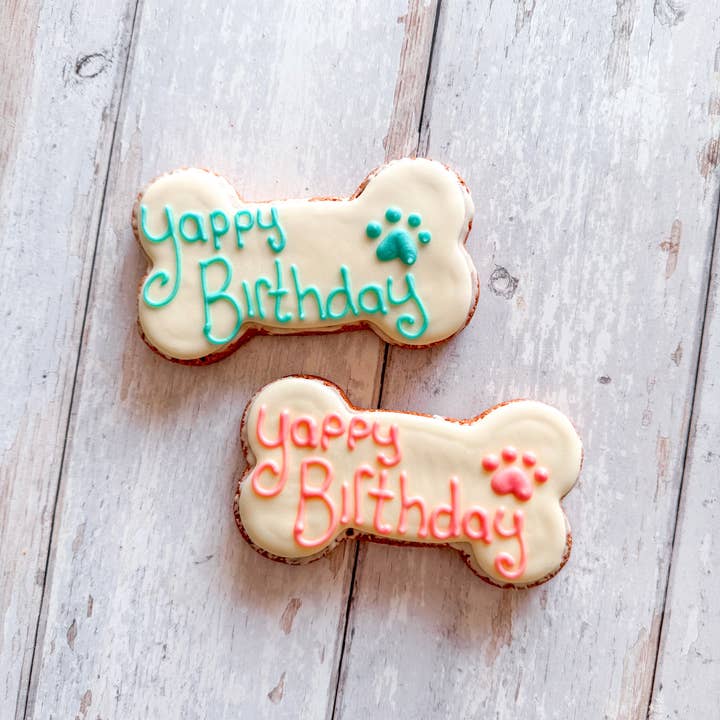 Yappy Birthday Bone for wholesale by Nelson's Treats
