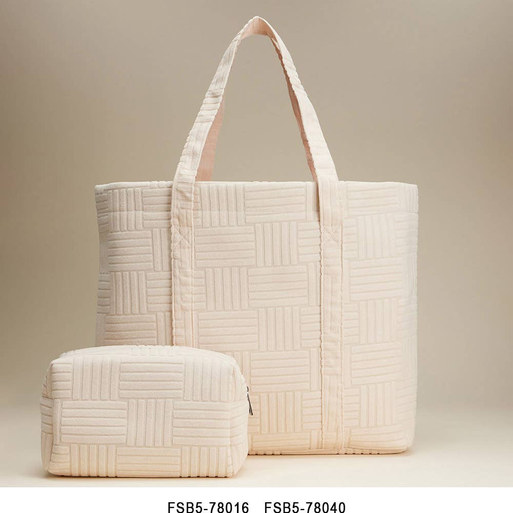 Sensibling Corp. - Wholesale Tote Bag - Women's - Grid Pattern Everyday Tote Bag29