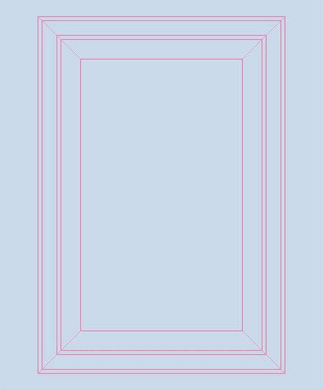 Mineheart - Wholesale Wallpaper - Light Blue & Pink Panel Outline Wallpaper0