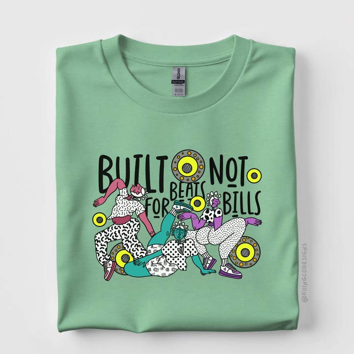 Kiiing & Co. Designs - Wholesale Screen Printed T-Shirt - Unisex - Build for Beats Tee4