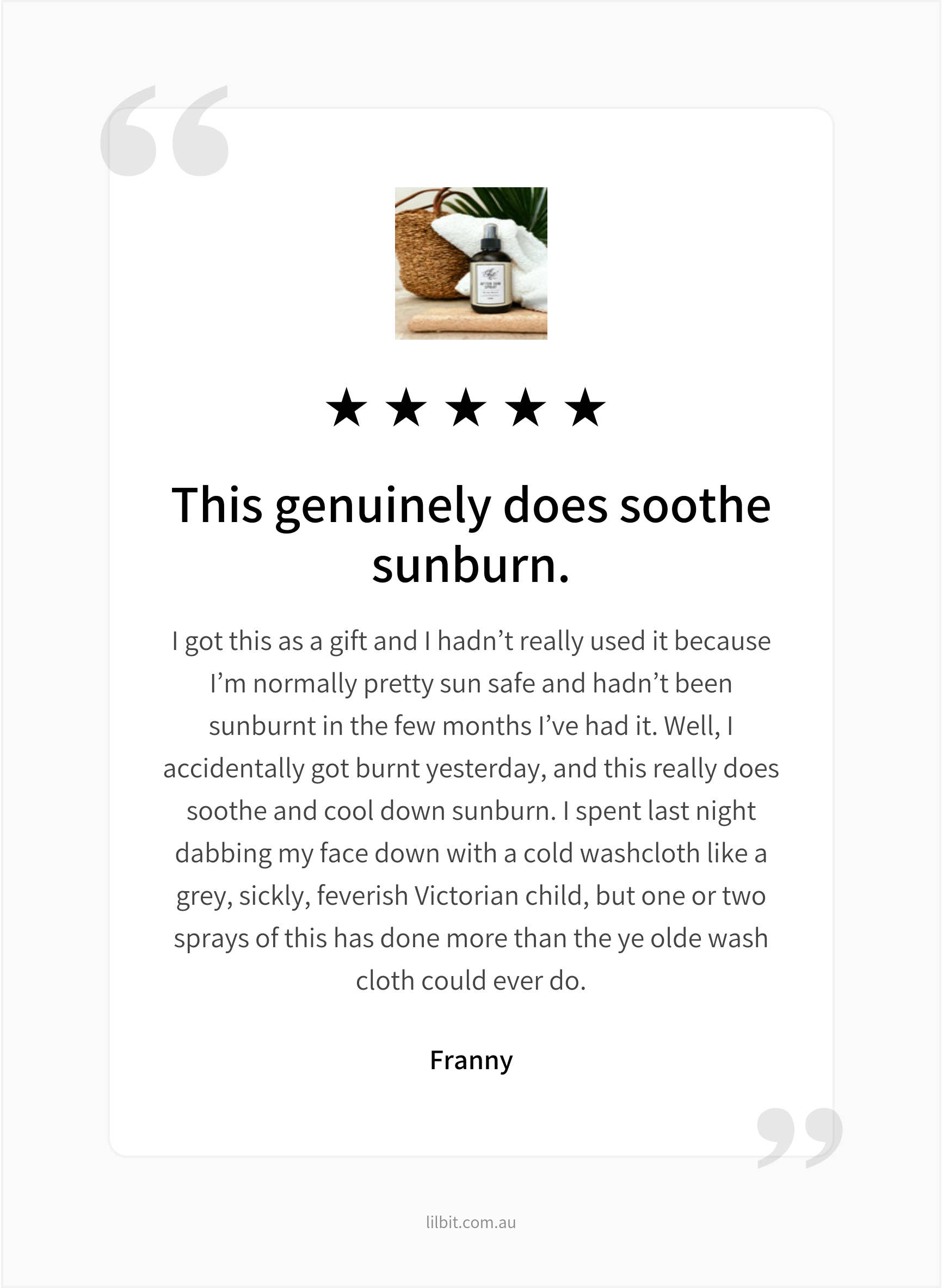 Lil'Bit Better - Wholesale Aftersun/Sun Damage Repair Cream - Australian Bush Mint After Sun Spray 250ml - Organic 7