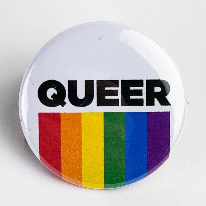 Queer Pride Button for wholesale by Culture Flock