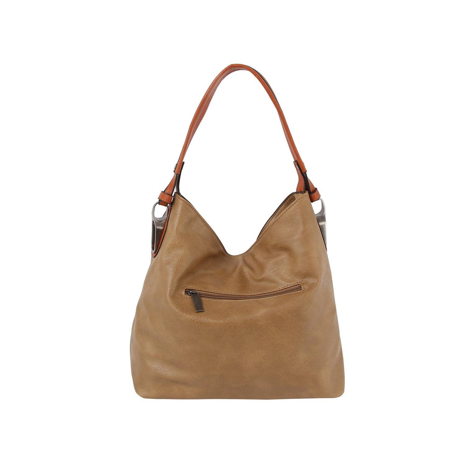 Handbag Factory Corp - Vente Sac porté épaule – femme - Sac à main hobo en cuir doux au quotidien5