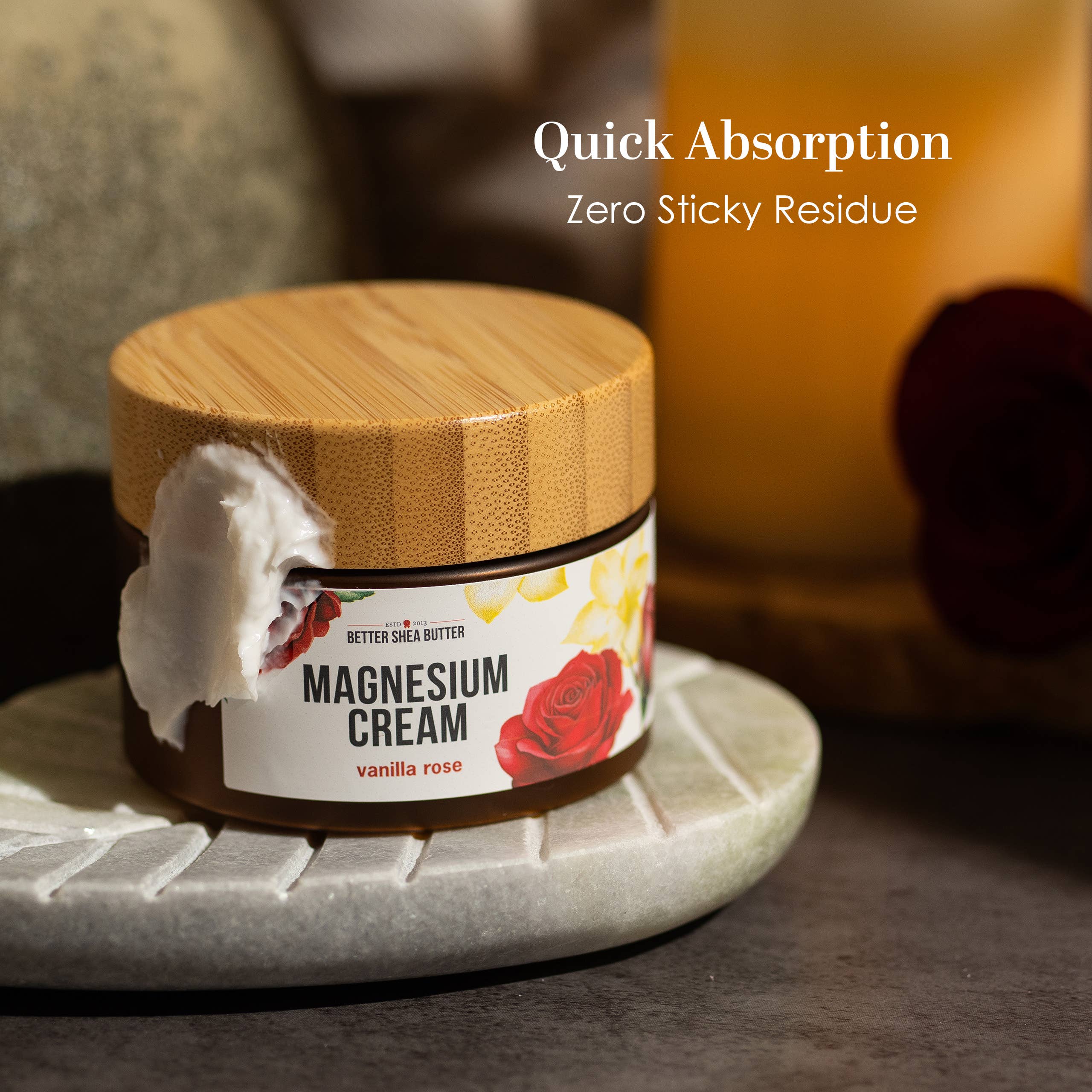 Better Shea Butter - Wholesale Body Cream/Lotion - Magnesium Cream (Vanilla Rose) for Sleep and Relaxation2