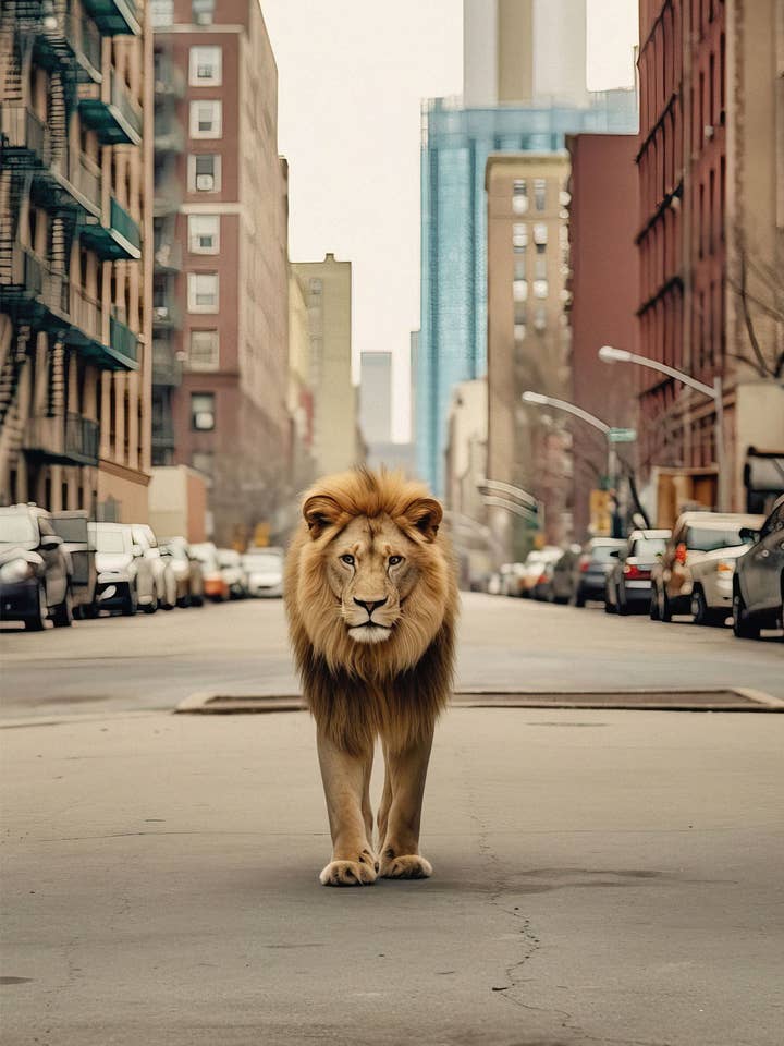 Acrylic Glass Artwork - Urban Zoo 01 (18 x 24 in) - Hartman for wholesale by Hartman A.I.