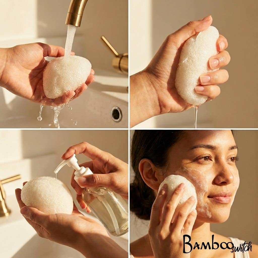 Bamboo Switch - Wholesale Facial cleanser - Natural Konjac Facial Cleansing Sponge | Faire Market 3