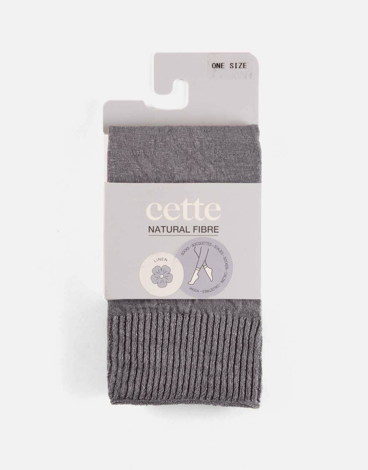 Cette - Wholesale Socks - Women's - Linen Socks without Elastic Band, Women Socks, Natural Fibre35
