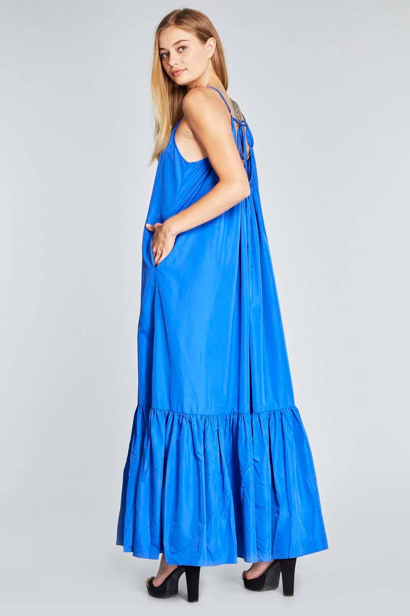 TOV - Vente Robe – femme - [OP4178] Robe à bretelles spaghetti avec dos bas22