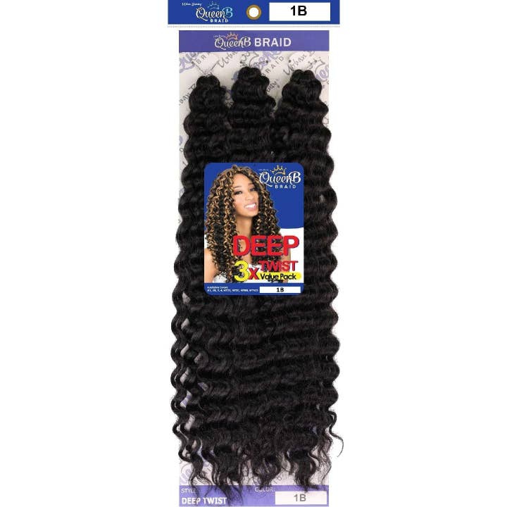 Urban Beauty Queen B Braid Syntetiska Butterfly Goddess Locs 3X Värdepaket 14 Tum Färg 1B för wholesale av Cobeauty Supply