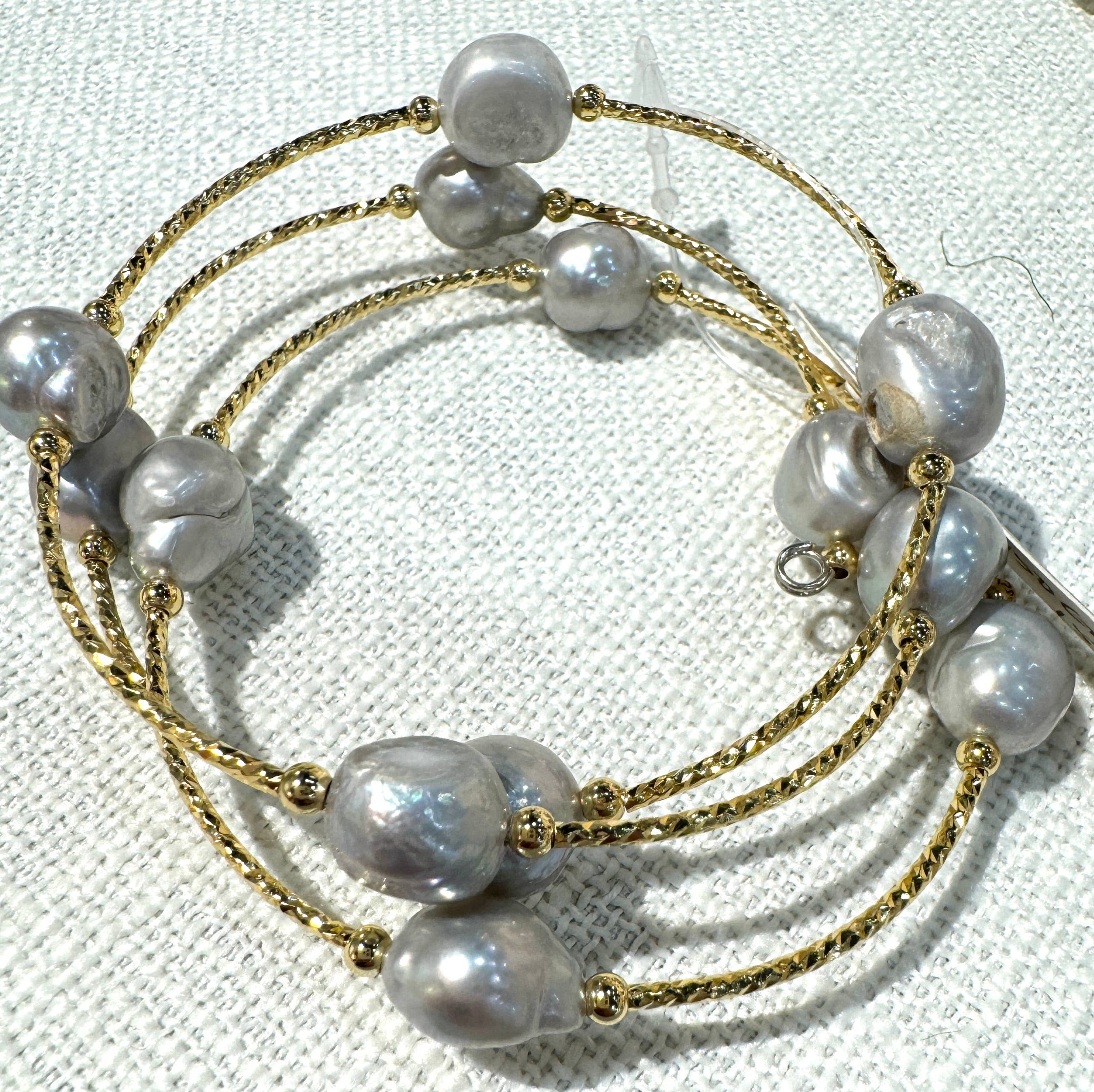 Studio G - Vente Bracelet de perles - Bracelet en perles de pomme de terre GD Gold Wrap #1503