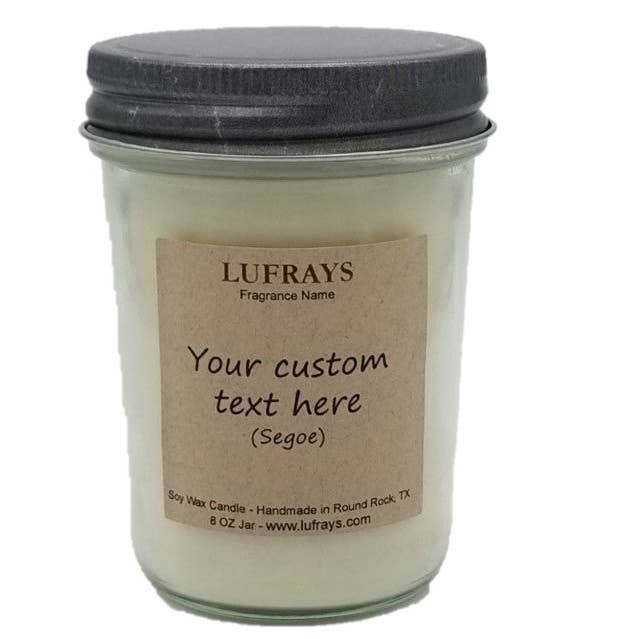 Bougies personnalisées pour la vente par Lufrays