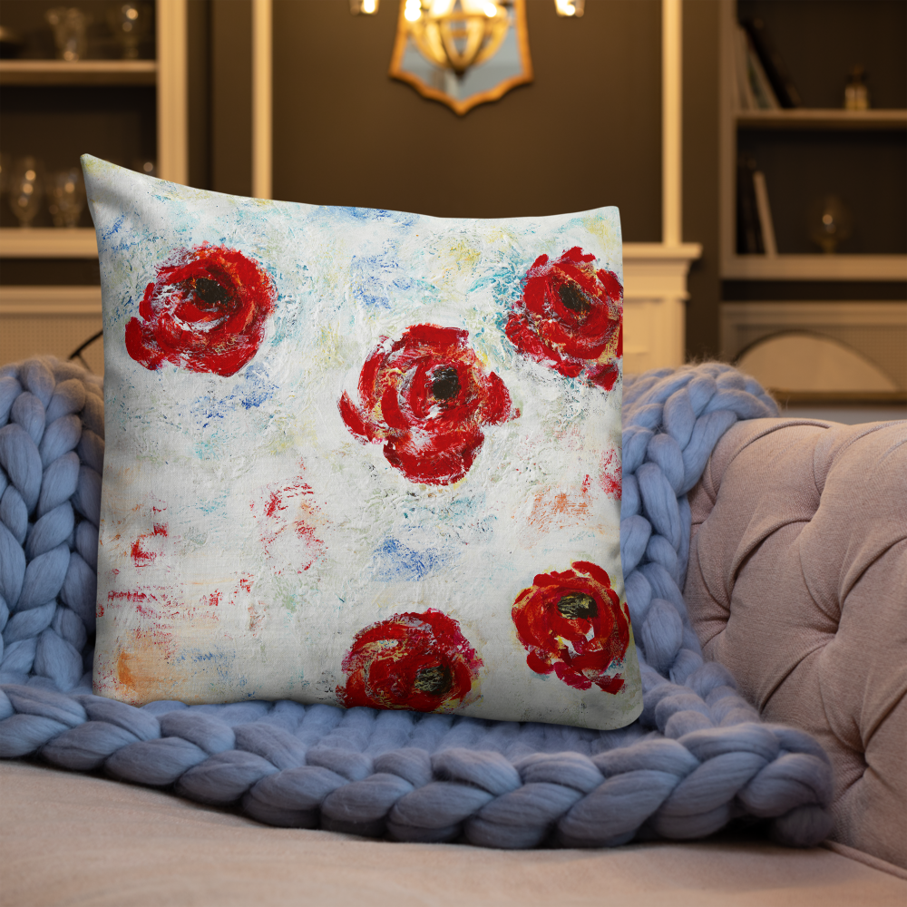 Sheri Biritz Studio - Wholesale Throw/Decorative Pillow - Poppies | Premium Pillow4
