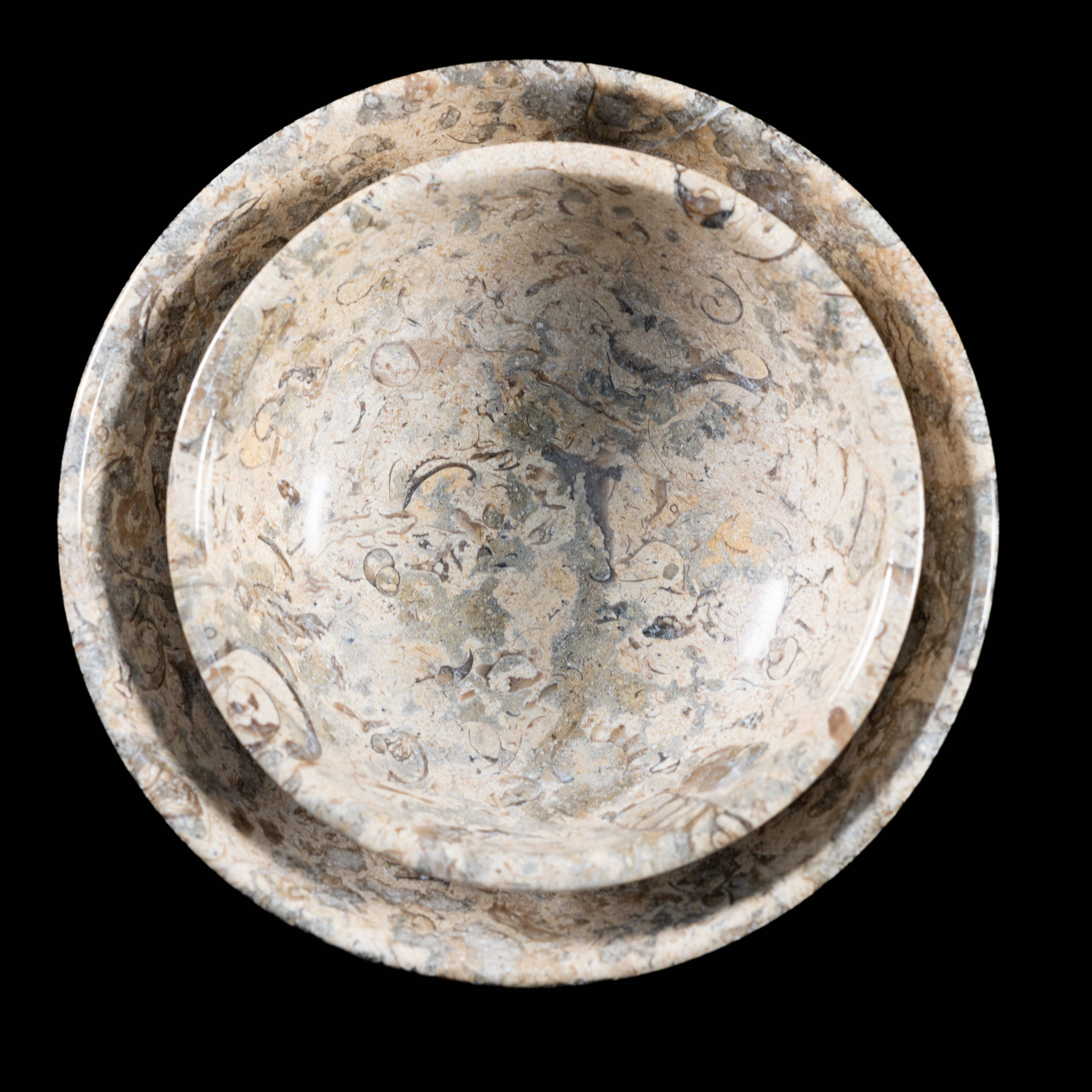 Gemstone Gifts Ltd. – wholesale Decorative plate/dish/bowl – Fossil/Coral Bowl - Marble Bowl (Multiple sizes)15