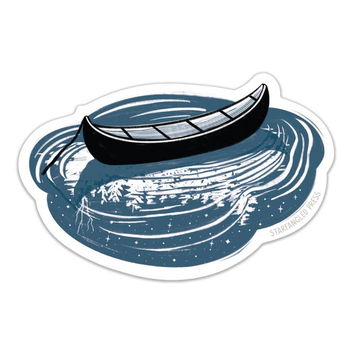 Canoe Sticker for wholesale by Starfangled Press