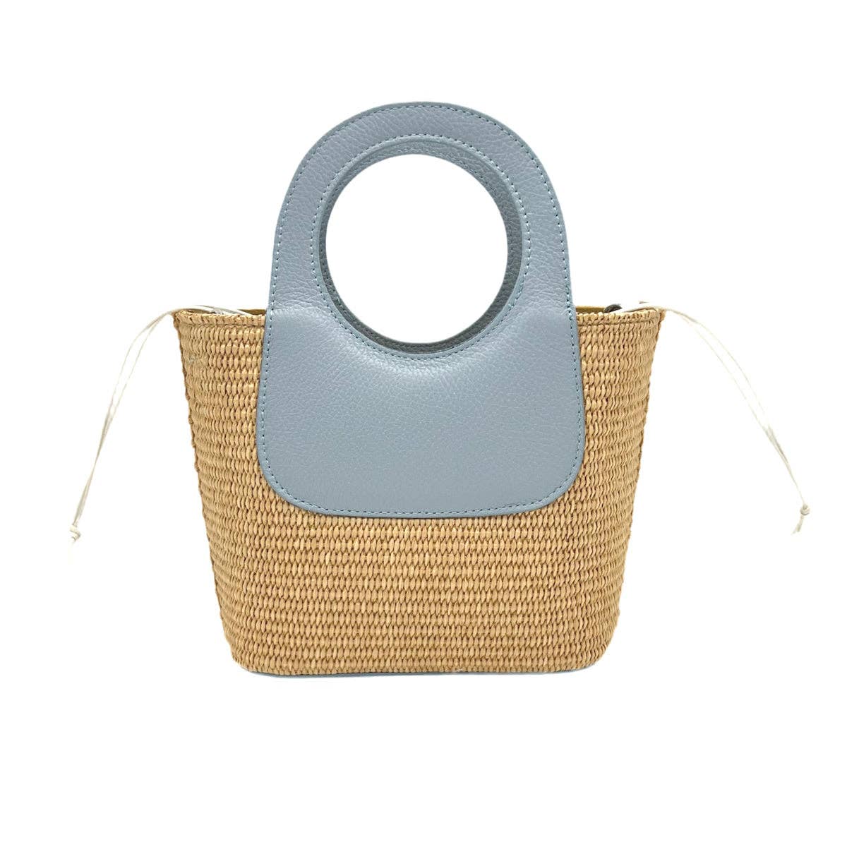 Suie Valentini srl - Wholesale Beach Bag - Summer collection, raffia and genuine leather handbag, Made in Italy, art. 1125940