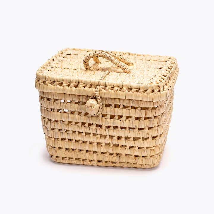 ZocoChic - Wholesale Basket - Moroccan palm storage basket 30cm and 20cm, wicker.3