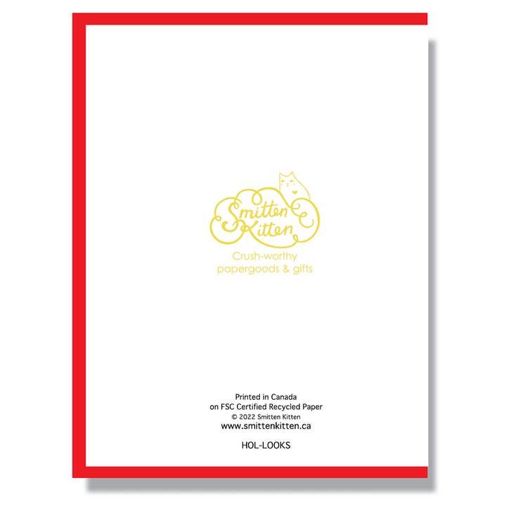 Smitten Kitten – wholesale Christmas card – Dude! He Doesn't Even Look Like Me! Card1