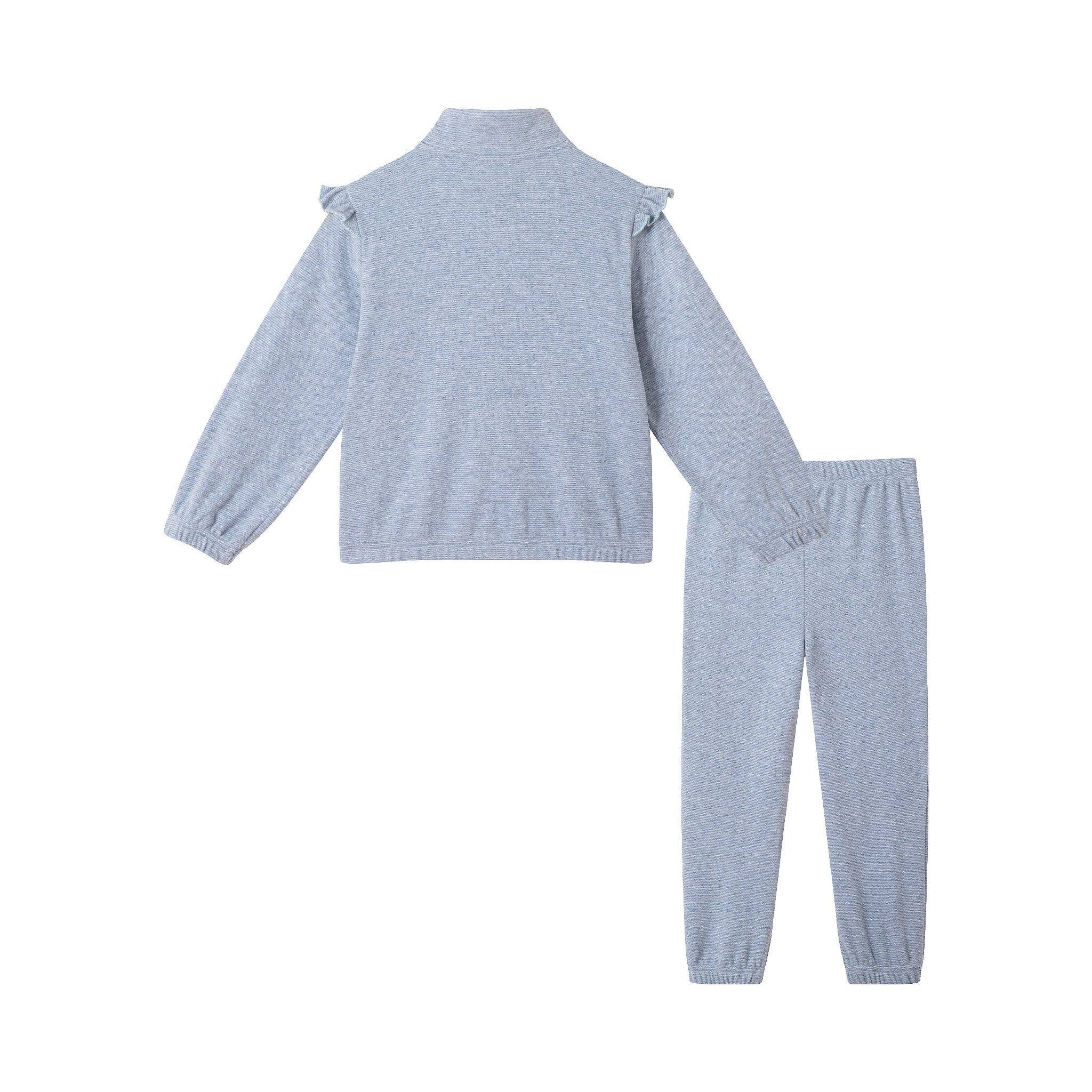 Kids Quarter Zip Sweatshirt Set | Navy for wholesale on Faire2