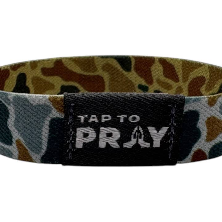 Versible - Wholesale Wristband - Tap To Prayâ„¢ Wristbands - River Rock Camo Sahara and Copper