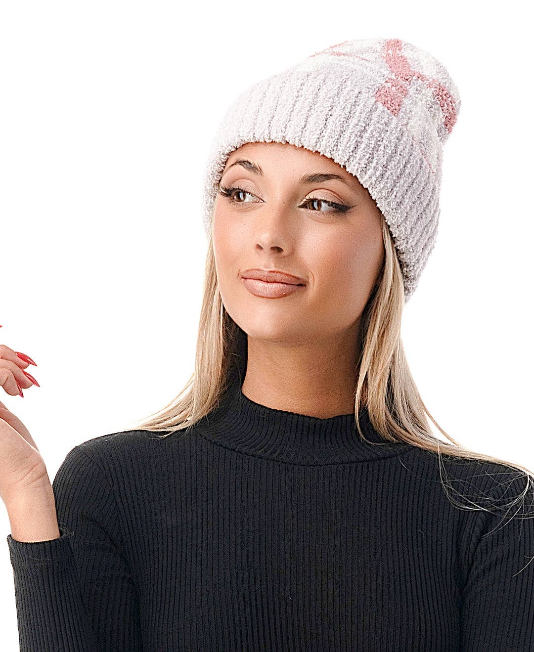 Marcus Adler - Wholesale Beanie - Women's - Cozy Plaid Beanie9