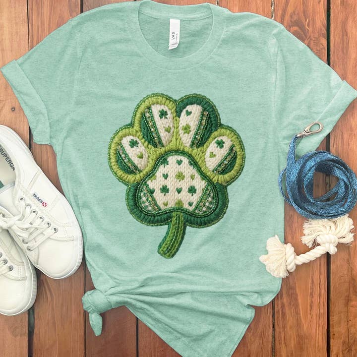 Clover Paw T-Shirt for wholesale by Puppy Jo