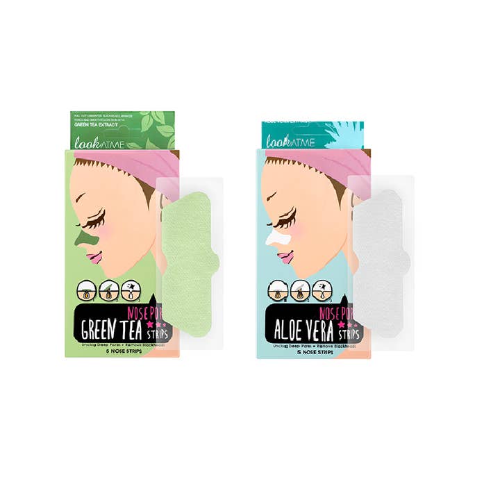 Kproduct4u - Wholesale Skincare Face Mask - LOOK ATME Nose Pore Strips, 5 Strips (2 Types)