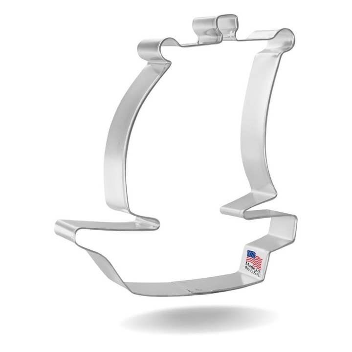 Pirate Ship Cookie Cutter 4.75 in B1704F for wholesale by CookieCutter.com