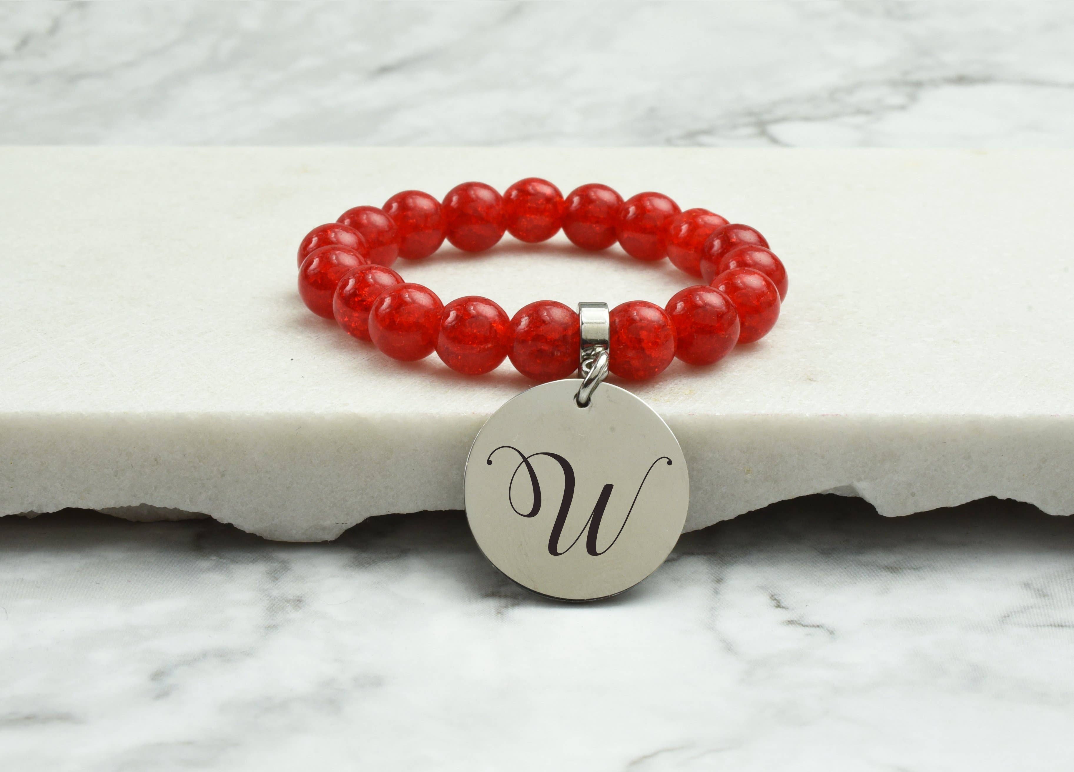 Pink Box - Wholesale Armband met kralen - Mama, Big Sis, Lil Sis Crystal Initial armband door roze doos74