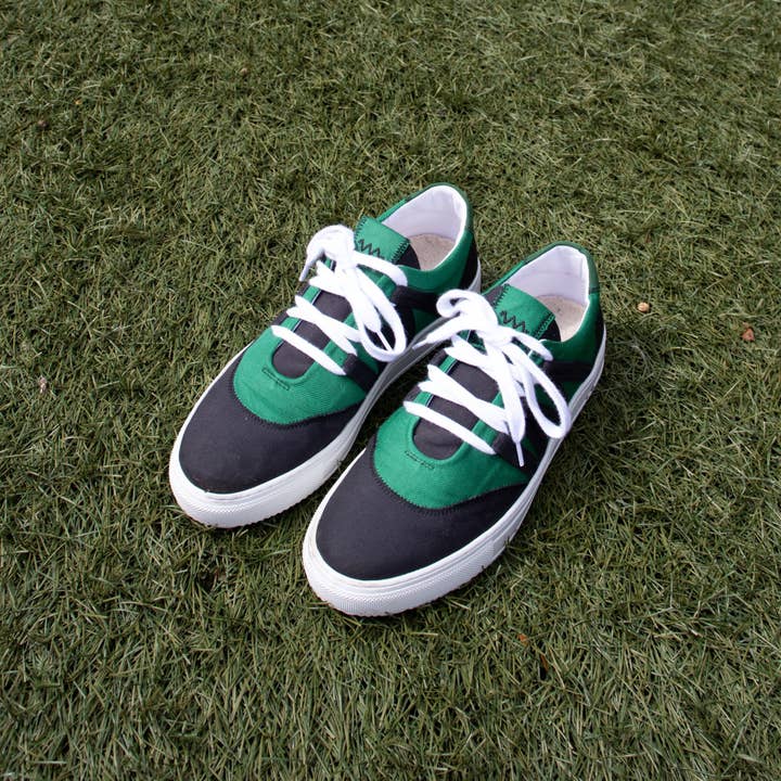 VAER - Wholesale Lifestyle Sneakers - Men's - Green White Phoenix Sustainable Sneaker — Circular&Upcycled11