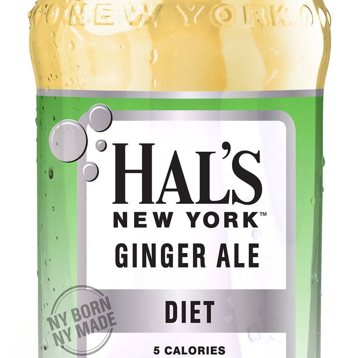 Hal's New York - Wholesale Soda/Carbonated Drink - Hals NY Diet Ginger Ale 20oz0
