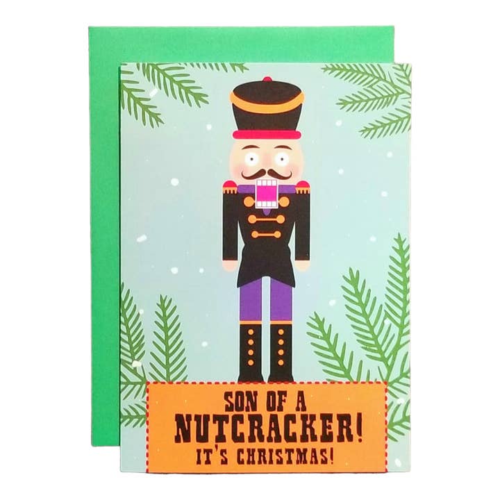 Thanks You're Welcome - Wholesale Christmas Card - Son of a Nutcracker! It's Christmas! - 5x7 Greeting Card