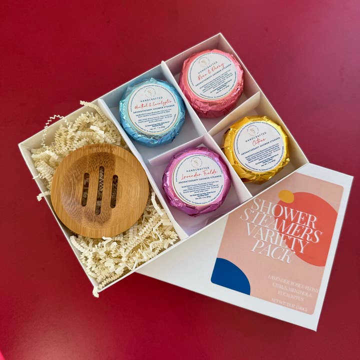 Shower Steamer Gift Set – Assorted Scents for wholesale by The Weekender Soap Co.