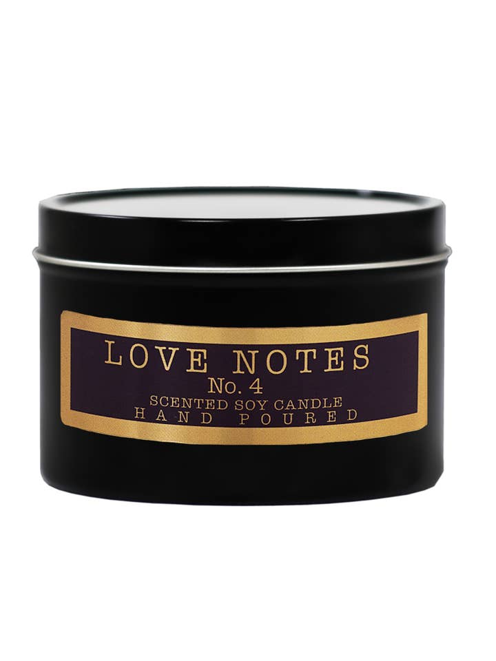 Love Note No 4U Soy Candle (8 Oz Travel Tin) - Gardenia for wholesale by LOVE NOTES FRAGRANCES