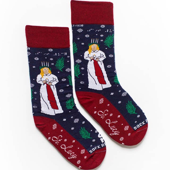 Sock Religious - Wholesale Socks - Unisex - St. Lucy Adult Socks