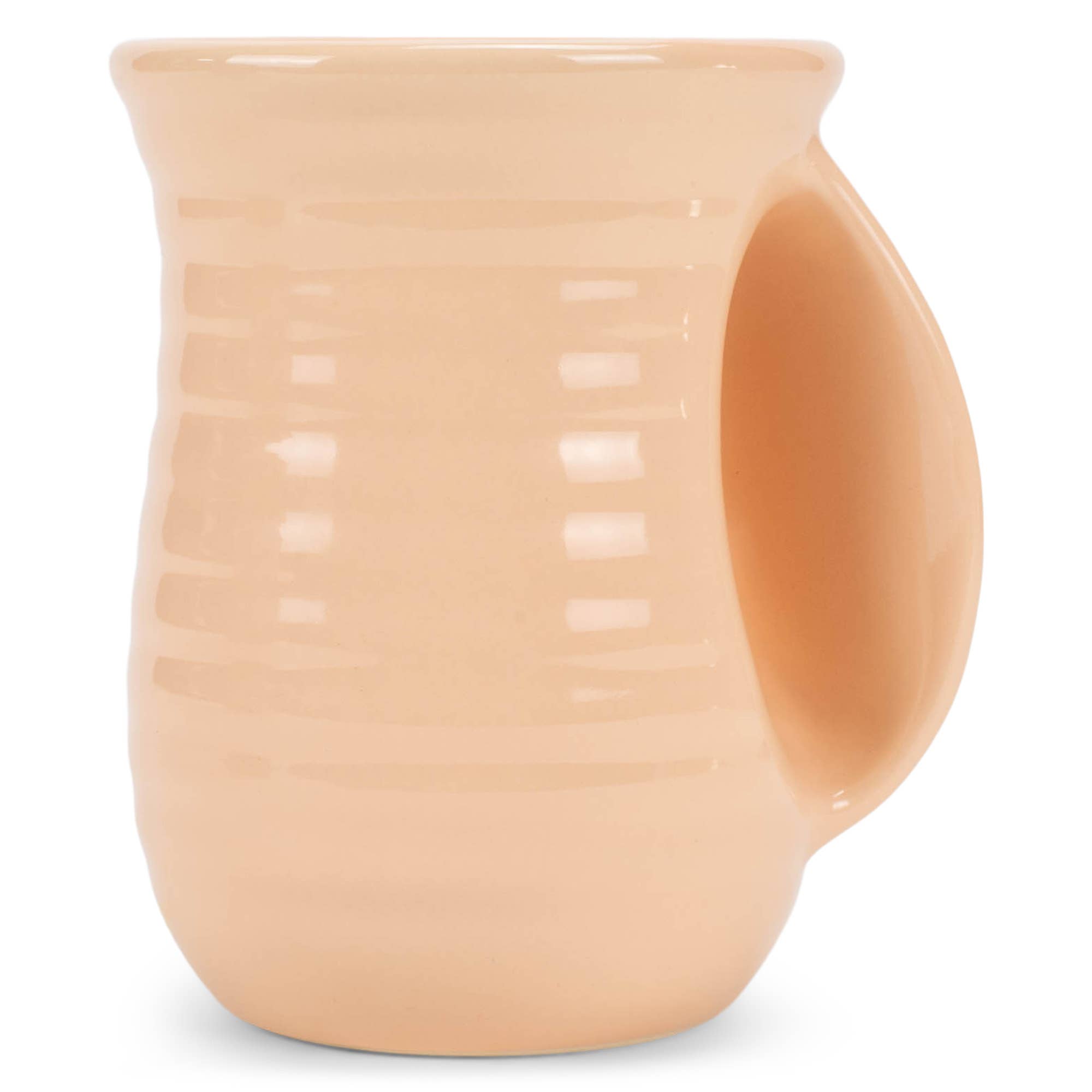 EAST AVENUE - Wholesale Coffee Mug - Handwarmer Mug Ribbed Blush 14 Oz1