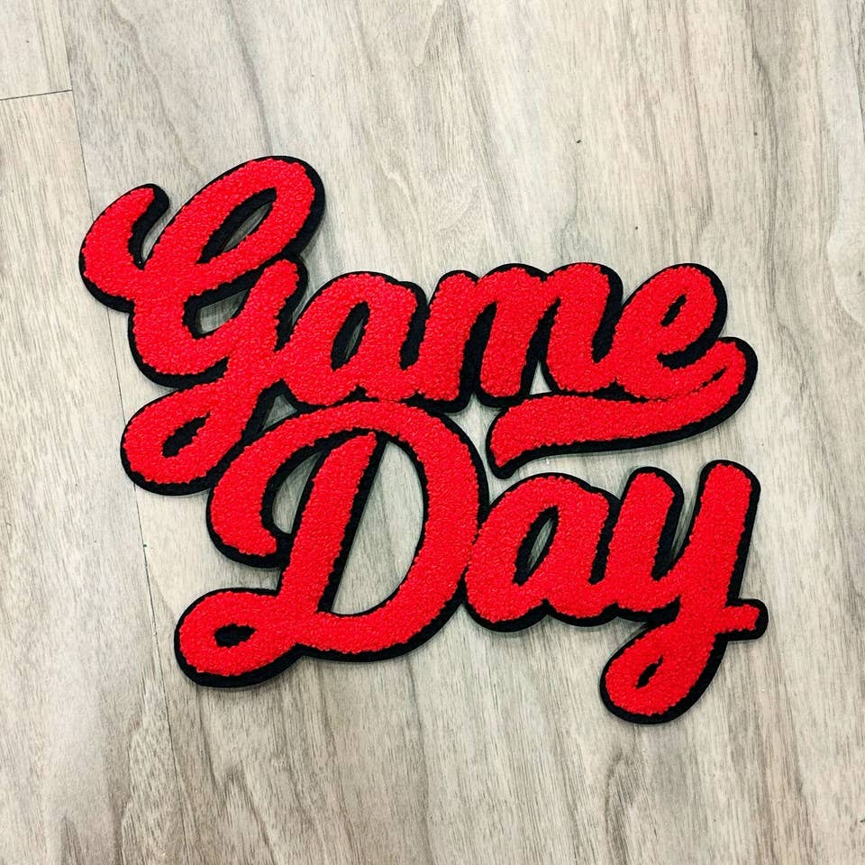 Trendy Transfers - Wholesale Patch - NO SPORT Red Game Day Chenille Patch1