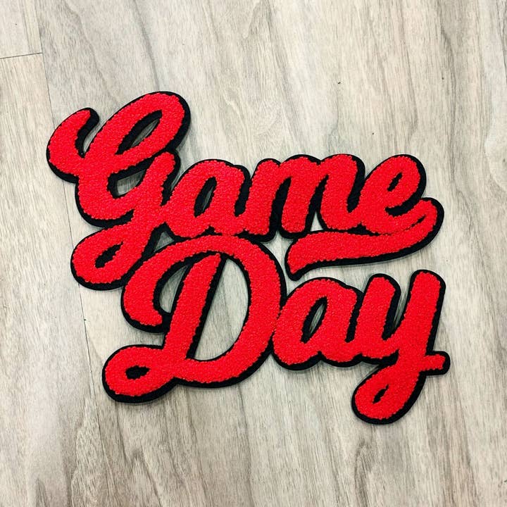 Trendy Transfers - Wholesale Patch - NO SPORT Red Game Day Chenille Patch1