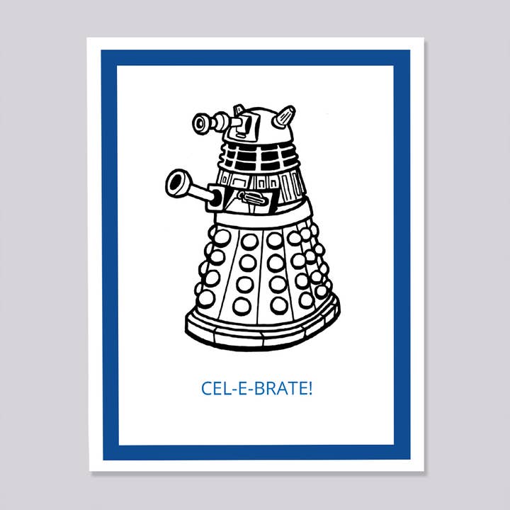 Doctor Who Dalek Celebrate Card for wholesale by Design Corner