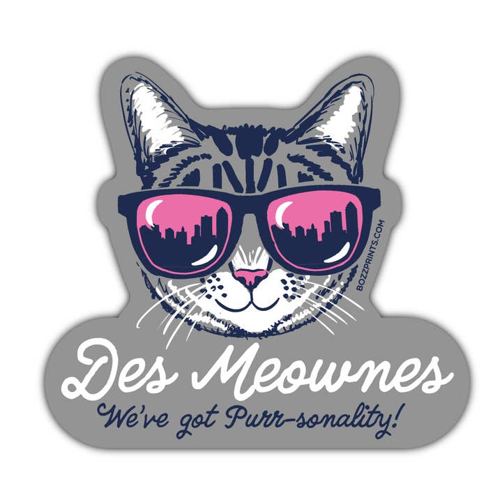 Pegatina/imán Des Meownes para venta al por mayor de Bozz Prints