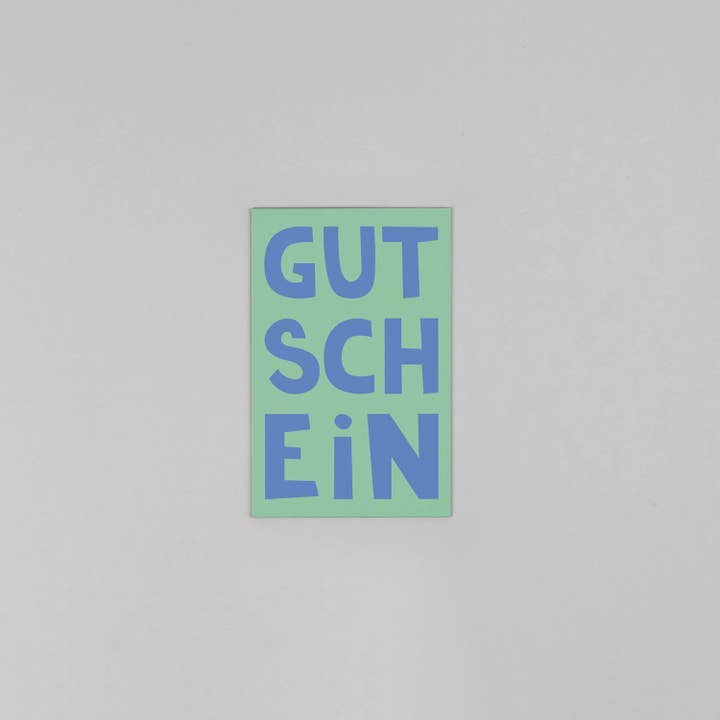 Mini card wood pulp Fred voucher for wholesale by Kunst an Papier