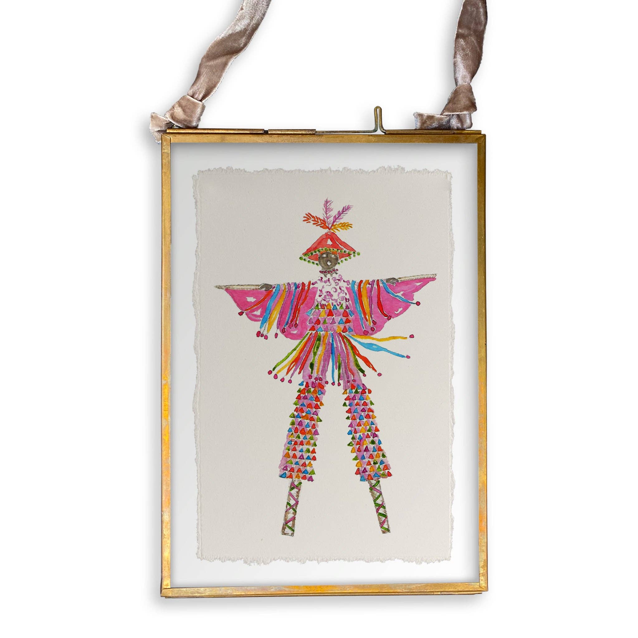 French Graffiti – Großhandel Geschirrtücher – Rosafarbener Moko Jumbie13