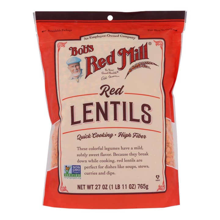 Bob's Red Mill - Beans Red Lentils - Case Of 4-27 Oz for wholesale by Everyday Supply Co