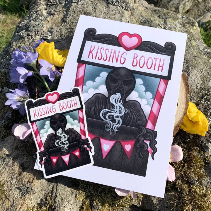 Kissing Booth A5 Art Print for wholesale by Pure Dead Brilliant Store