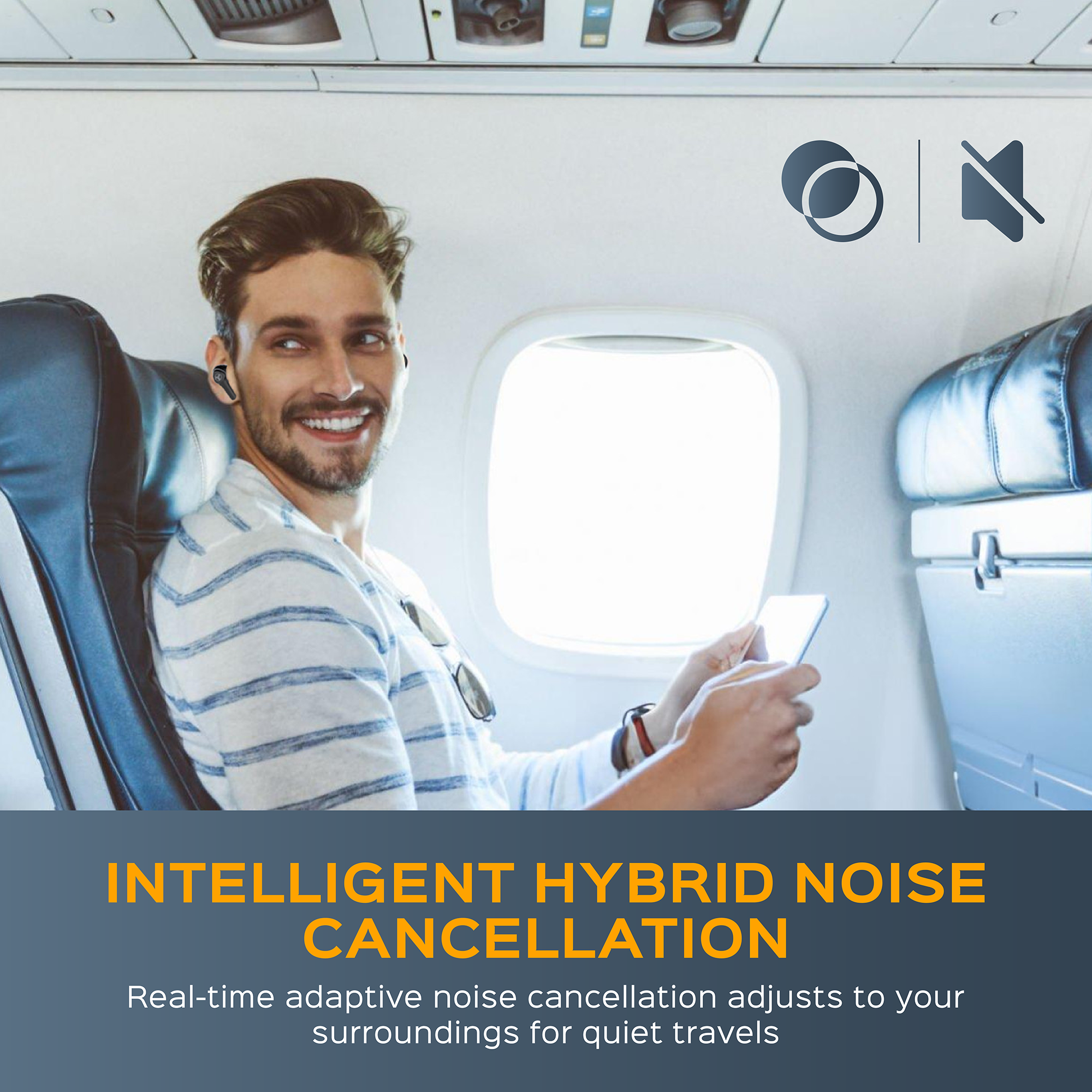 Black TREBLAB X9 Pro - Active Noise Cancelling Earbuds for wholesale on Faire1