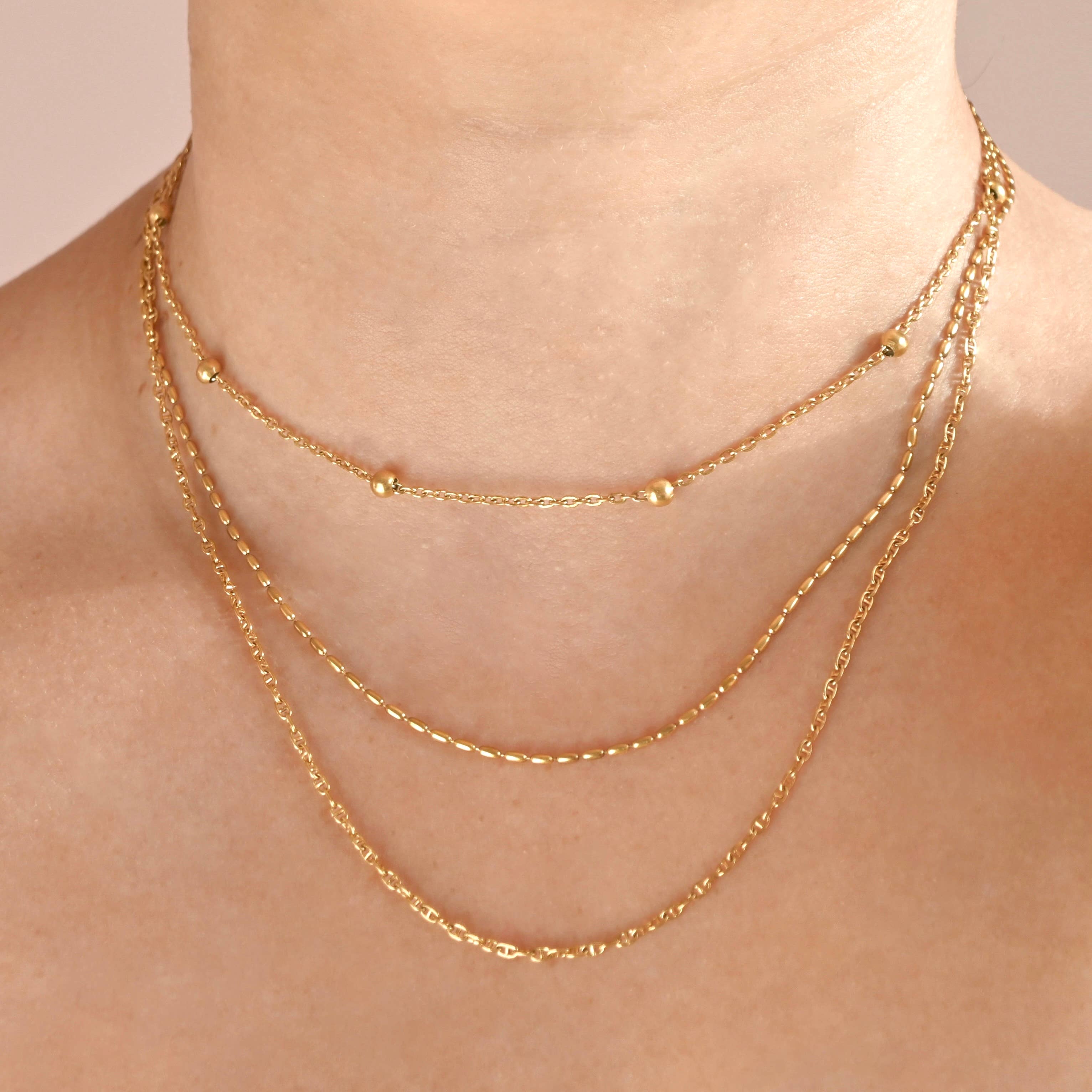 Blueyejewelry - Wholesale Link & Chain Necklace - Specialty Chain Necklaces - Waterproof Gold Chains15