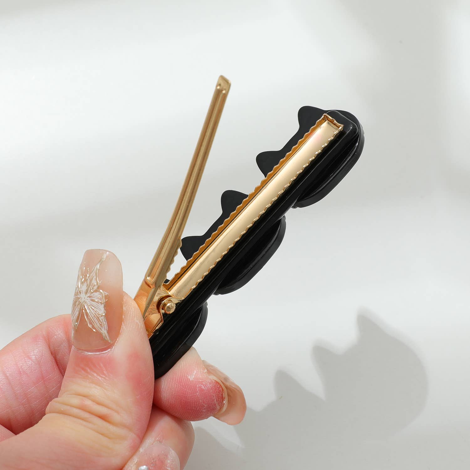 Adorro – Clips para cabelo - Mulher por atacado – Zoe | Presilha de Cabelo com Três Rostos de Gato (Conjunto com 2 unidades)3