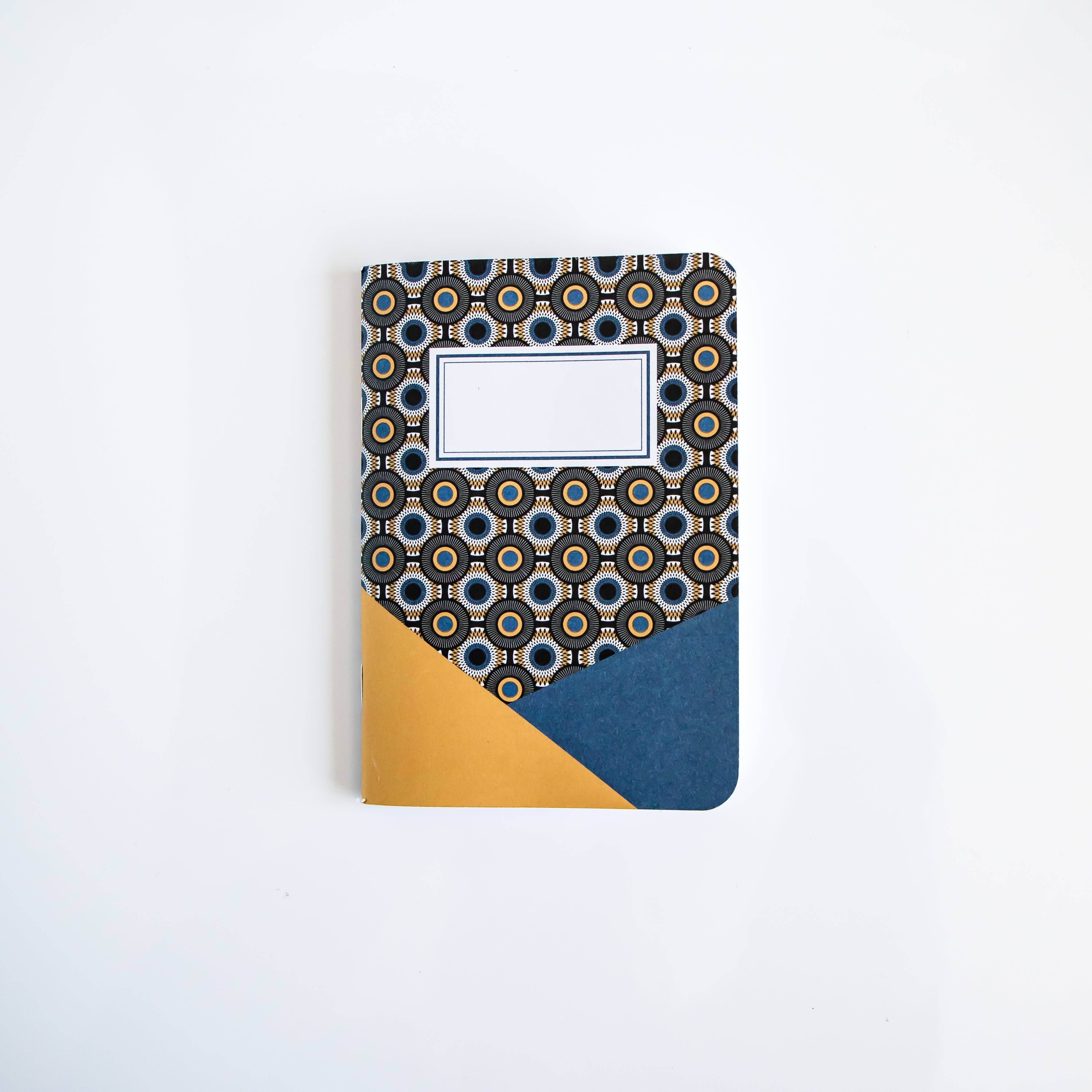 Brown Aspiration - Wholesale Notebook - Ankara Wax #5 - Pocket Jotter (Set of Two)6